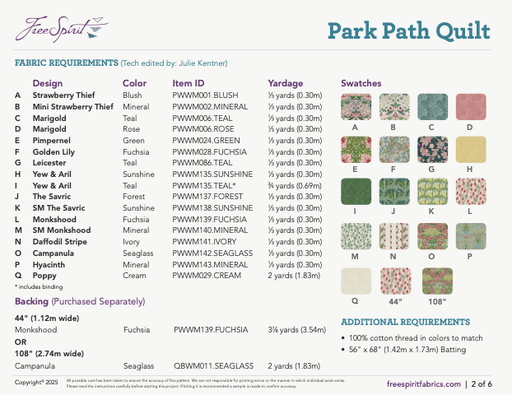 Park Path Quilt Pattern PDF - Woven Modern Fabric Gallery
