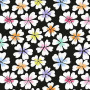 Petals Black fabric - Woven Modern Fabric Gallery