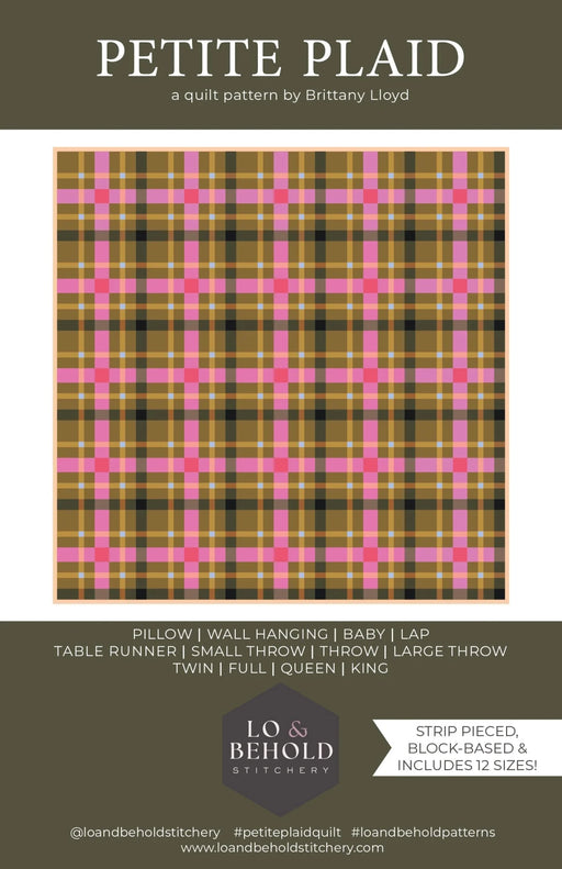 Petite Plaid Quilt Pattern - Woven Modern Fabric Gallery