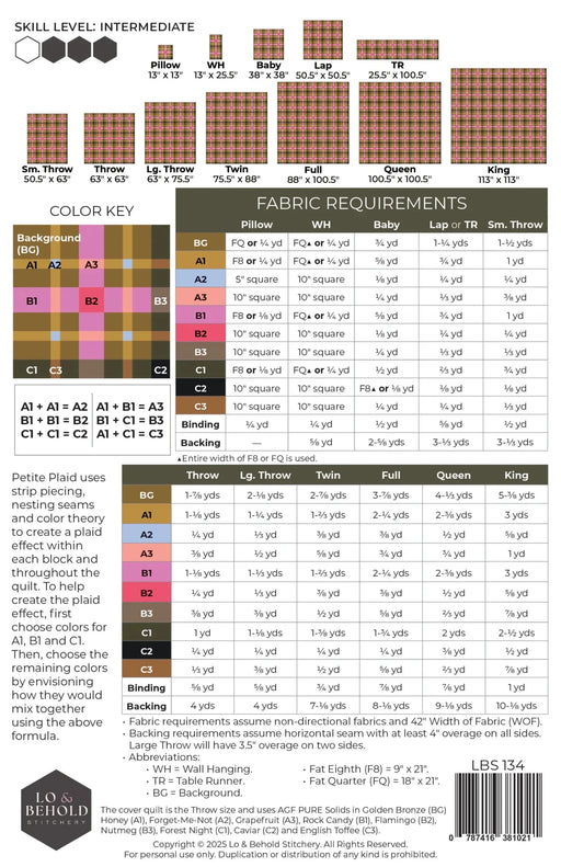 Petite Plaid Quilt Pattern - Woven Modern Fabric Gallery