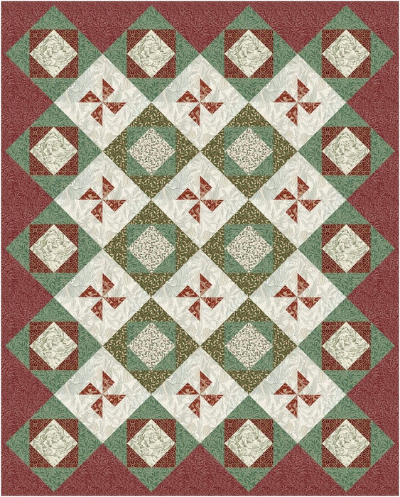 Pinwheel Celebration Quilt Pattern Download - Woven Modern Fabric Gallery