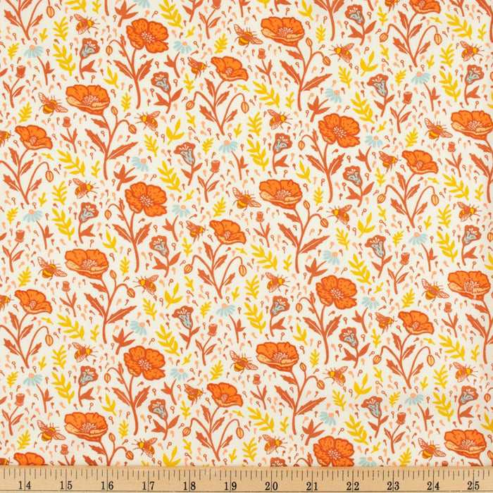 Poppies Cream - Woven Modern Fabric Gallery