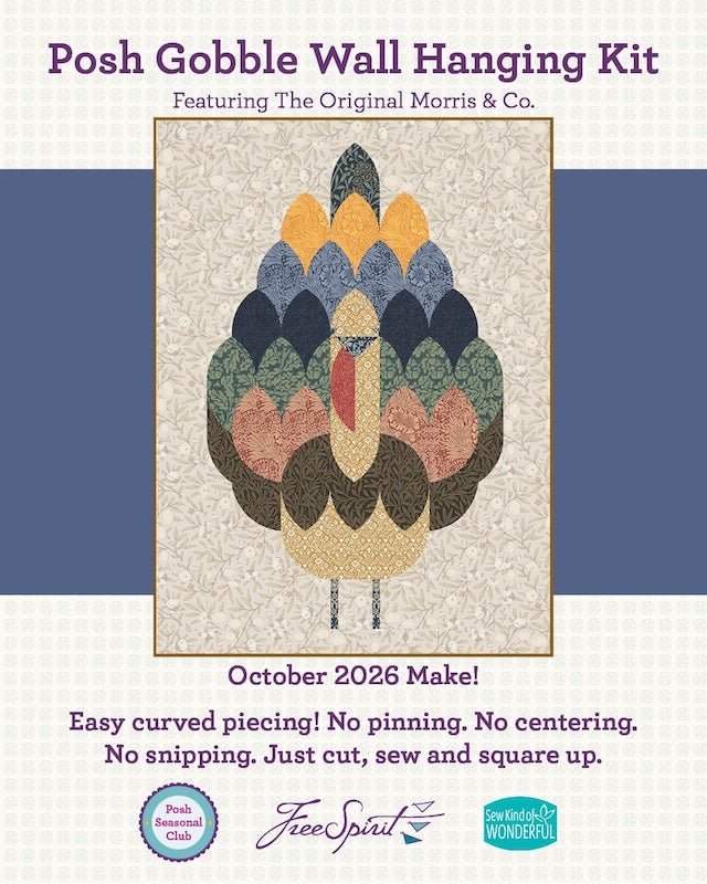 Posh Seasonal Kit Gobble October Make - Woven Modern Fabric Gallery
