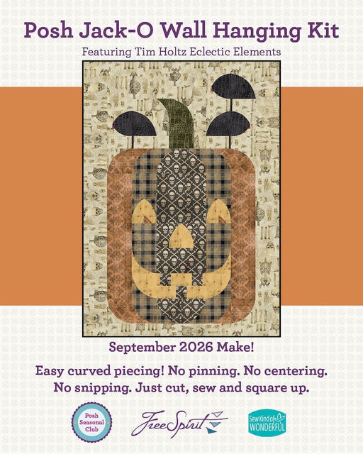Posh Seasonal Kit Jack-O Sept Make - Woven Modern Fabric Gallery