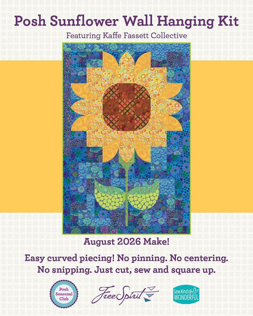 Posh Seasonal Kit Sunflower August Make - Woven Modern Fabric Gallery