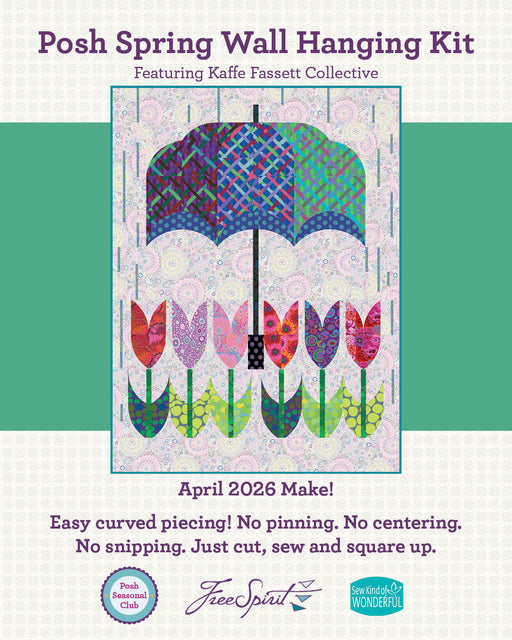 Posh Spring Wall Hanging Kit - Woven Modern Fabric Gallery