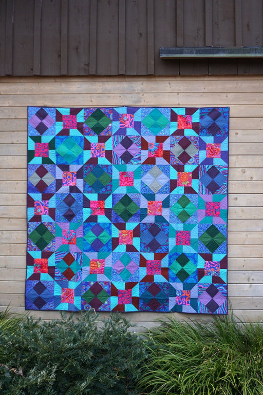 Posts and Holes quilt Pattern PDF - Woven Modern Fabric Gallery