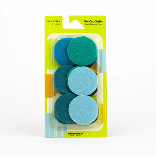 Pre Cut Wool Circle Appliqué Pack 1 1/2" - Woven Modern Fabric Gallery