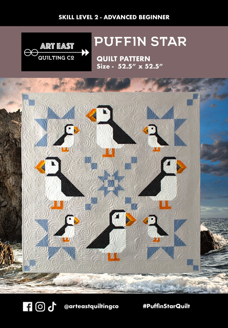 Puffin Star - Woven Modern Fabric Gallery