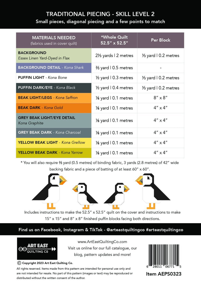 Puffin Star - Woven Modern Fabric Gallery