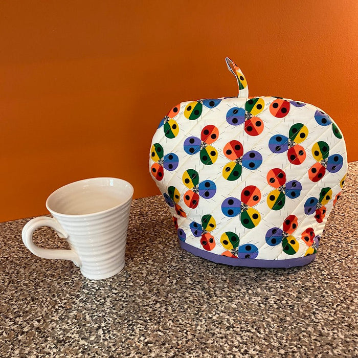 Rainbow Ladybug Tea cozy - Woven Modern Fabric Gallery