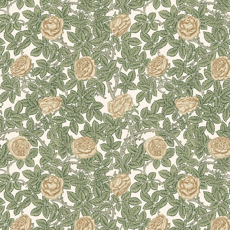 Rambling Rose Leafy - Woven Modern Fabric Gallery