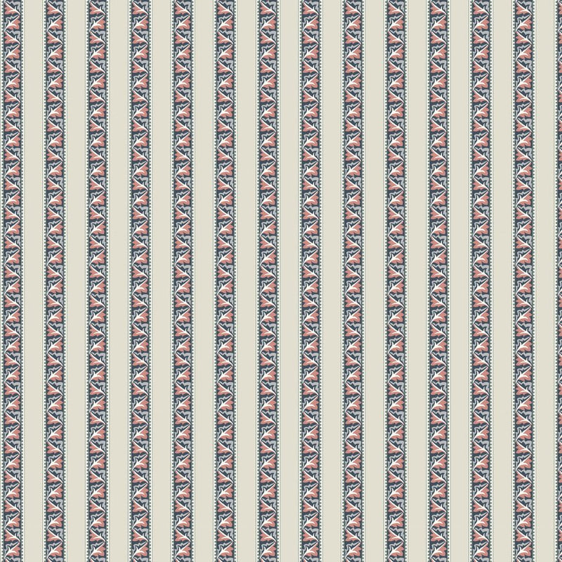 Red Car Stripe - Woven Modern Fabric Gallery