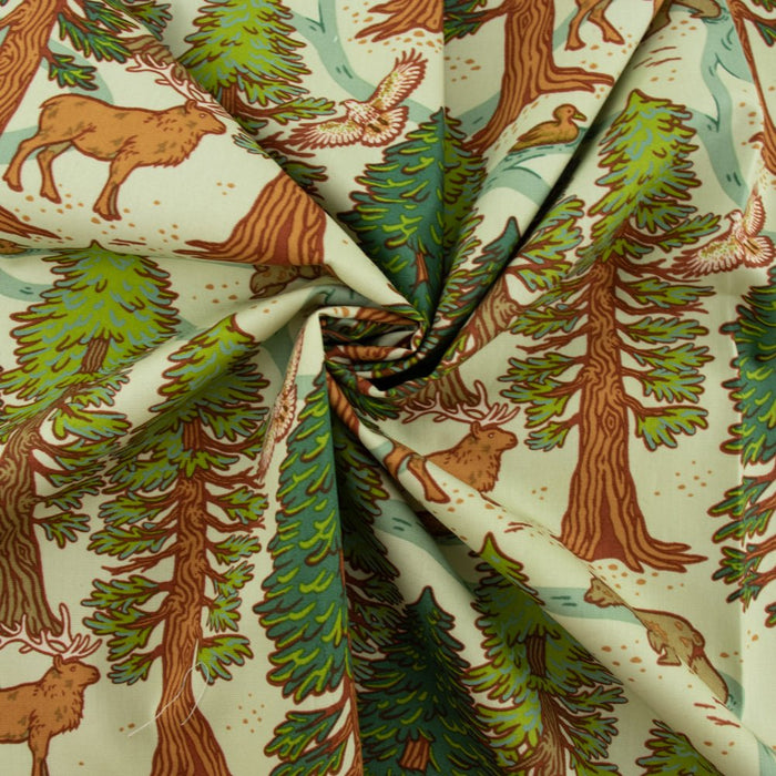 Redwoods Mint - Woven Modern Fabric Gallery