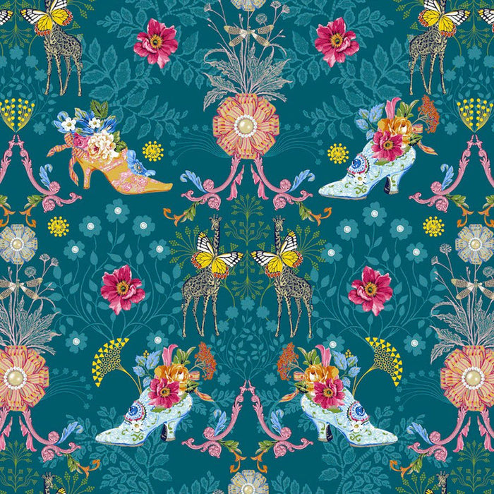 Royal Expedition Teal - Woven Modern Fabric Gallery