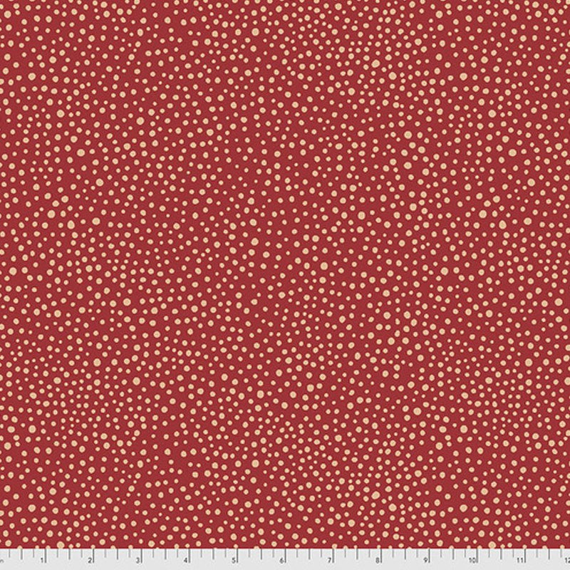 Seaweed Dot Red - Woven Modern Fabric Gallery