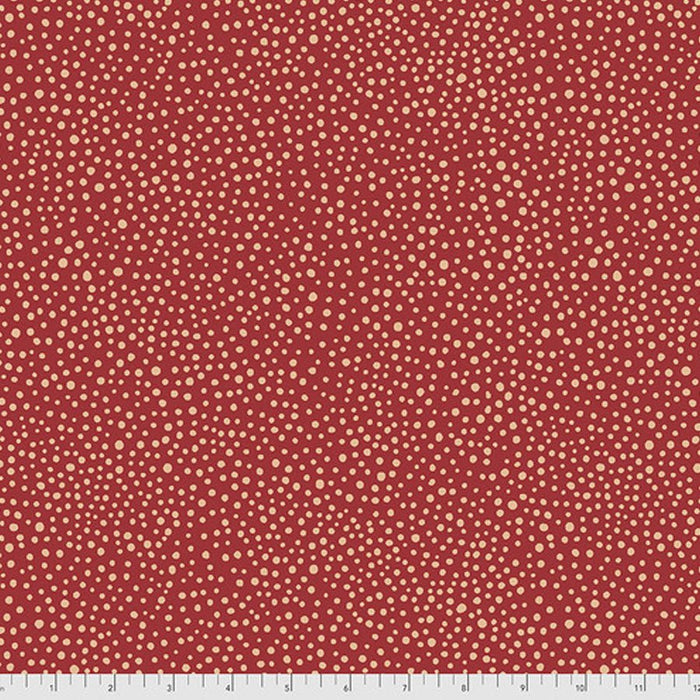 Seaweed Dot Red - Woven Modern Fabric Gallery