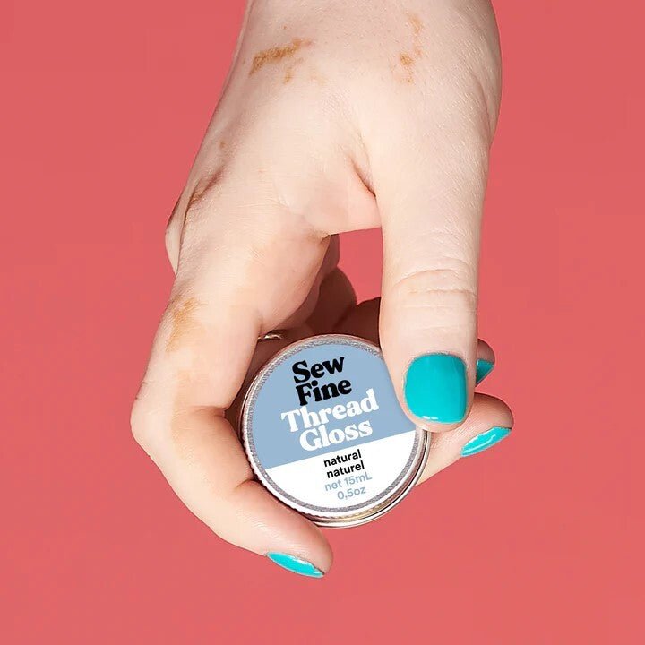 Sew fine Thread Gloss Natural - Woven Modern Fabric Gallery