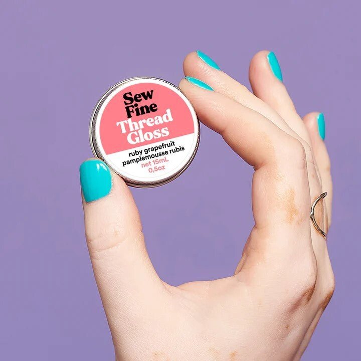 Sew Fine Thread Gloss Ruby Grapefruit - Woven Modern Fabric Gallery