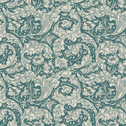 Small Bachelor Buttons Emery Blue - Woven Modern Fabric Gallery