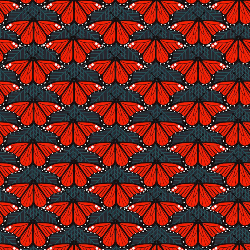 Small Monarch Butterflies - Woven Modern Fabric Gallery