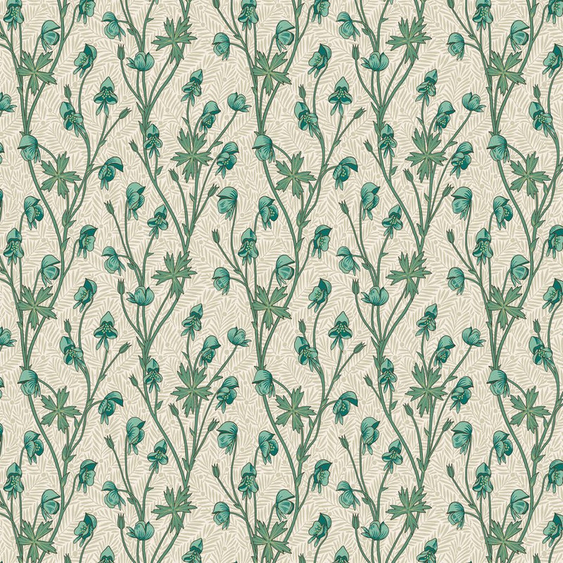 Small Monkshood Mineral - Woven Modern Fabric Gallery