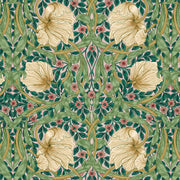 Morris & Co. Small Pimpernel Citrus Sage fabric- Woven Modern Fabric Gallery