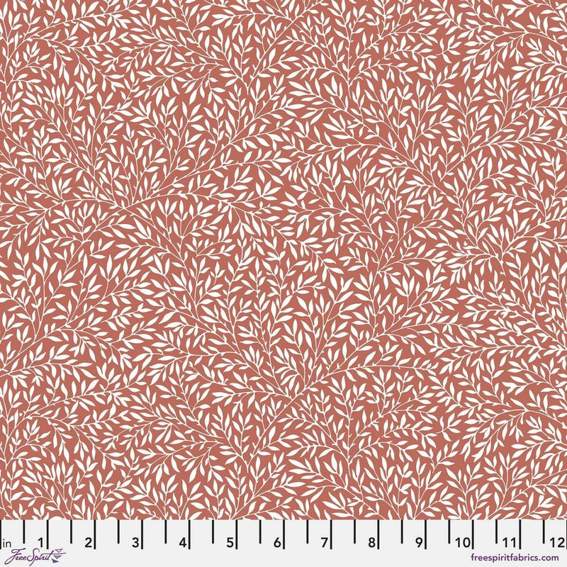 Small Standen Lily Red - Woven Modern Fabric Gallery