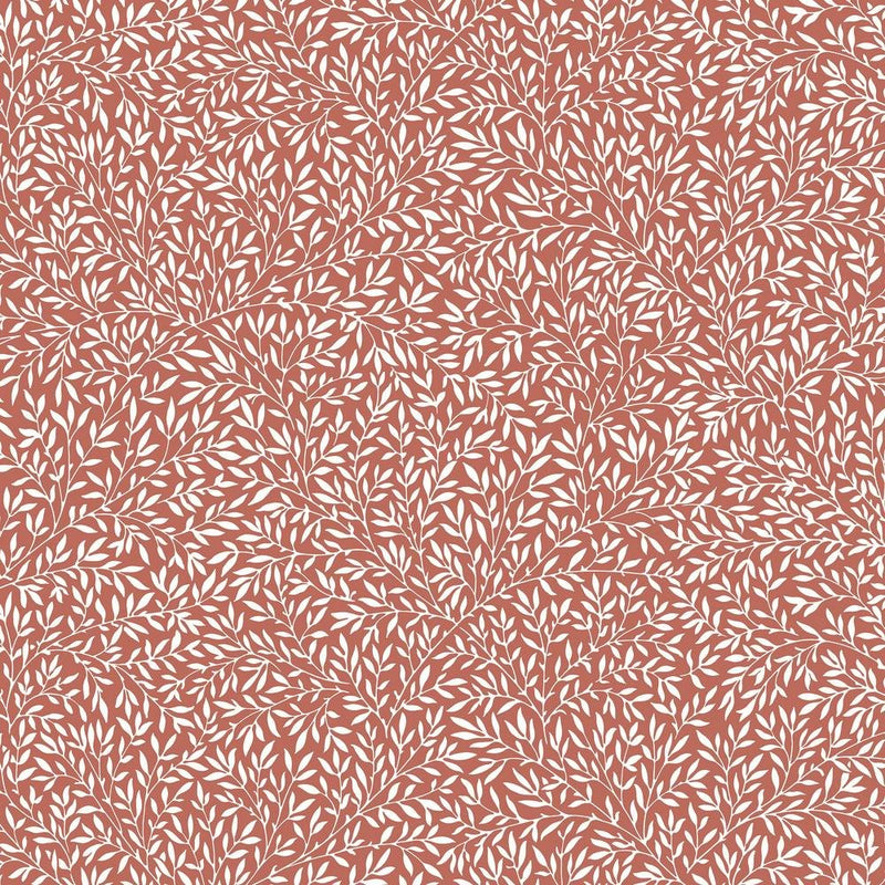 Small Standen Lily Red - Woven Modern Fabric Gallery