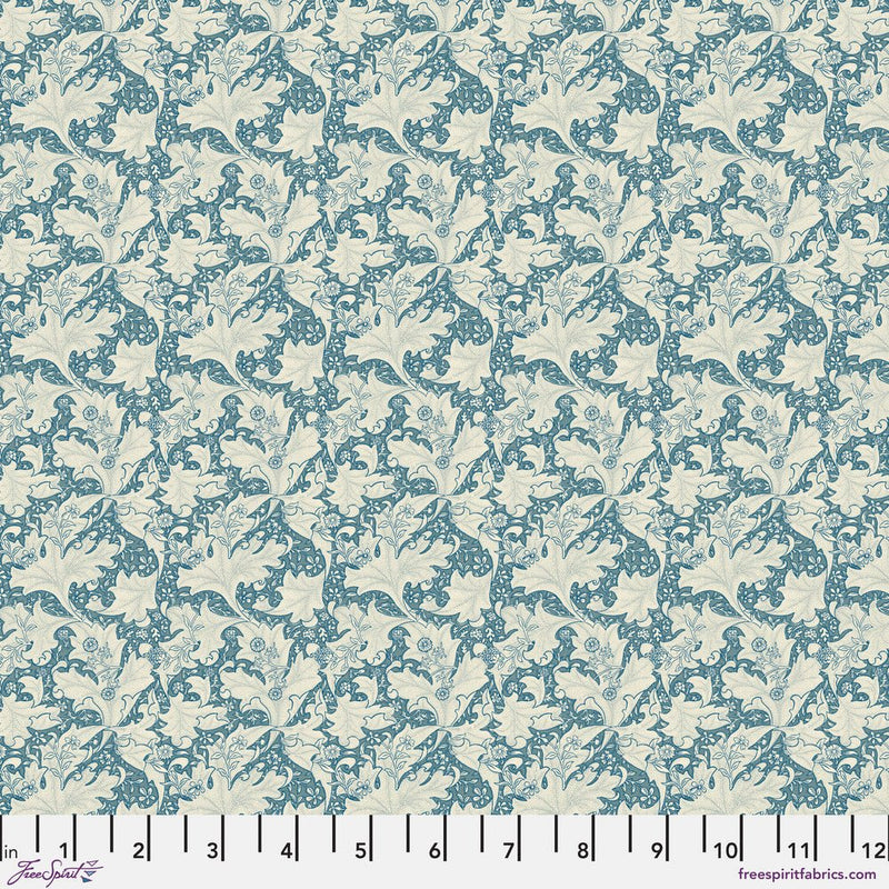 Small Wallflower Blue - Woven Modern Fabric Gallery