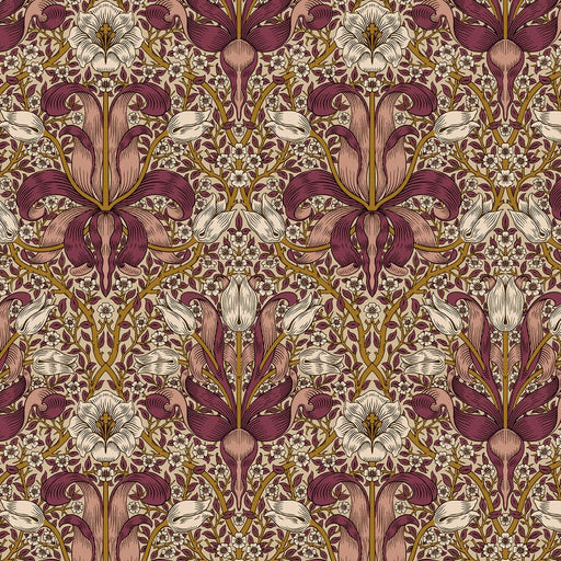 Morris & Co. Spring Thicket Barbed Berry fabric- Woven Modern Fabric Gallery