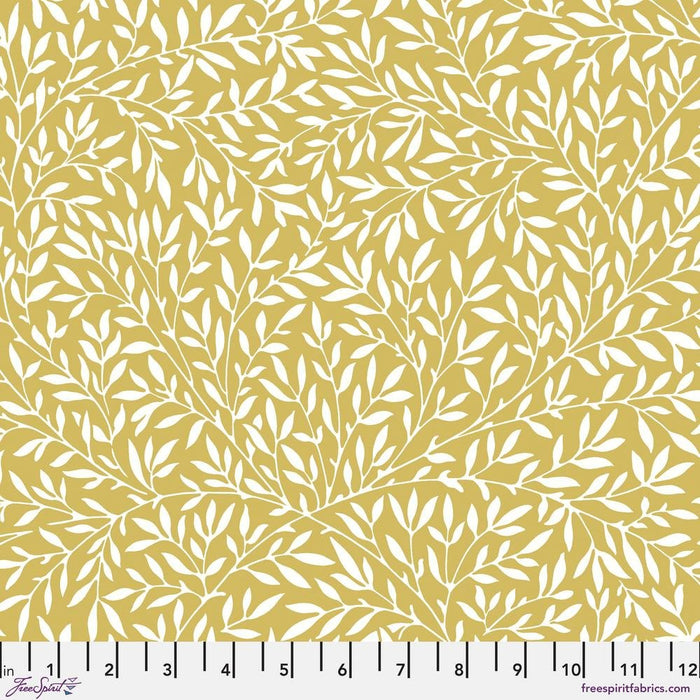 Standen Lily Yellow - Woven Modern Fabric Gallery