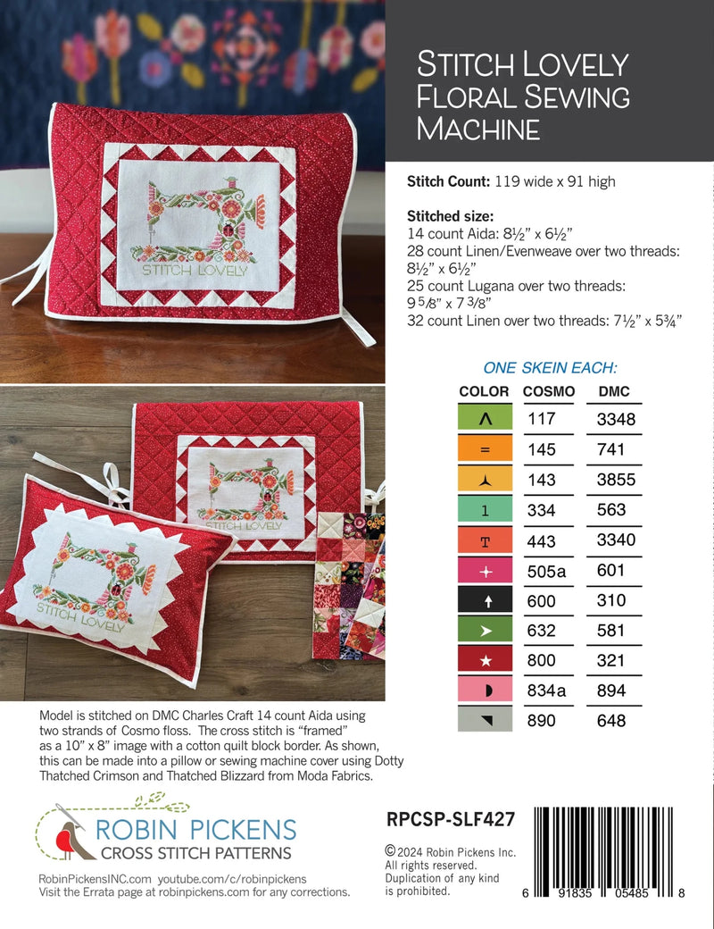 Stitch Lovely Cross stitch Pattern - Woven Modern Fabric Gallery
