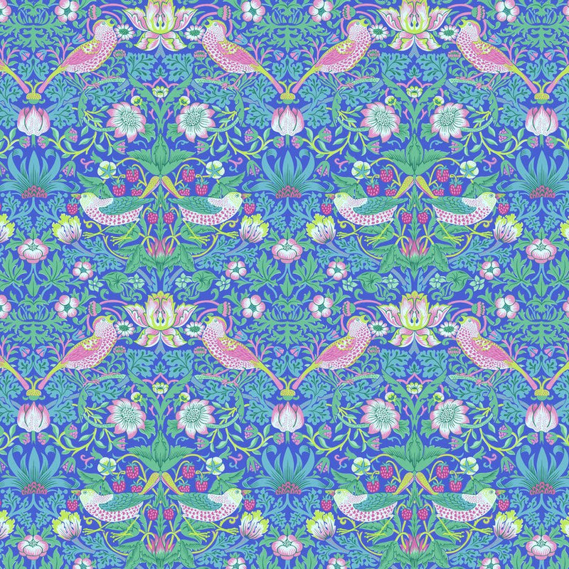 Strawberry Thief Blue - Woven Modern Fabric Gallery
