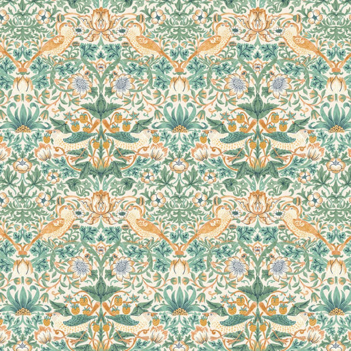 Strawberry Thief Mint - Woven Modern Fabric Gallery