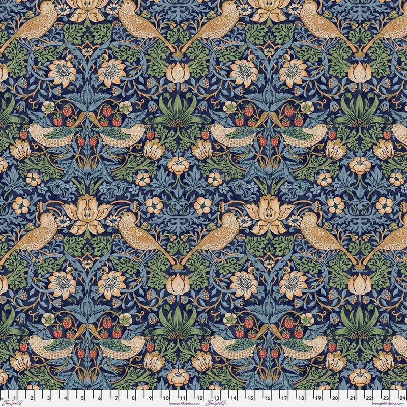 Strawberry Thief Multi Quilt Backing - Woven Modern Fabric Gallery