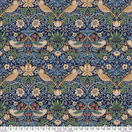 Strawberry Thief Multi Quilt Backing - Woven Modern Fabric Gallery
