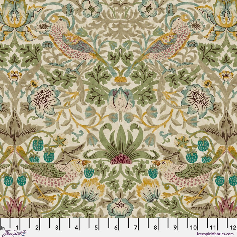 Morris & Co. Strawberry Thief Old Gold fabric- Woven Modern Fabric Gallery