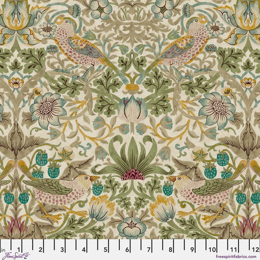 Morris & Co. Strawberry Thief Old Gold fabric- Woven Modern Fabric Gallery