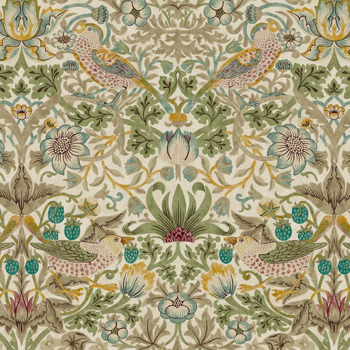 Morris & Co. Strawberry Thief Old Gold fabric - Woven Modern Fabric Gallery