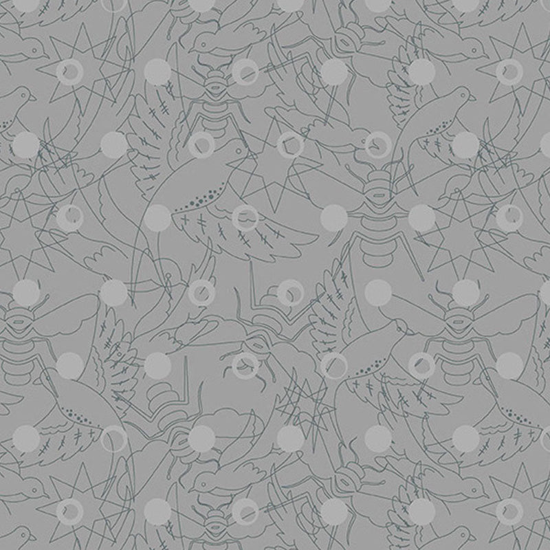 Sunprint Fog - Woven Modern Fabric Gallery