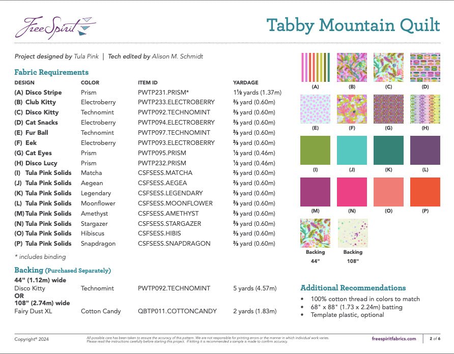 Tabby Mountain Quilt Pattern Download - Woven Modern Fabric Gallery