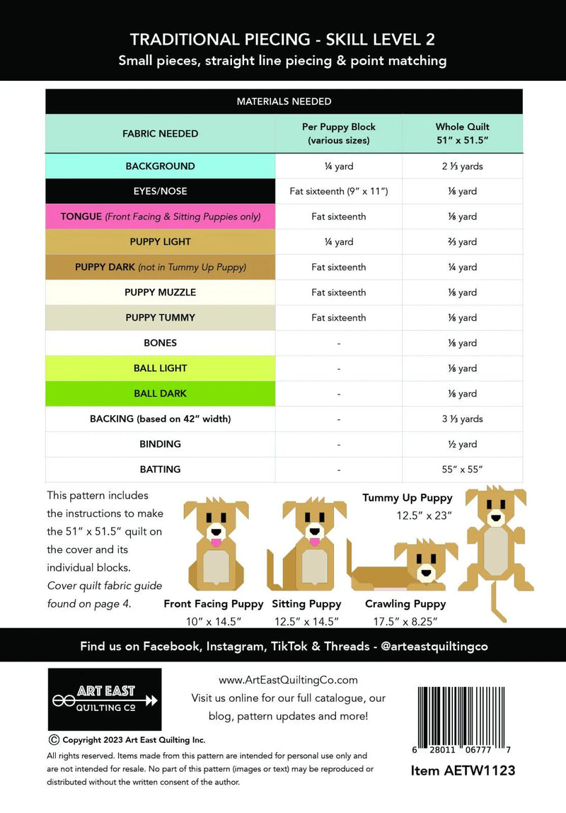 Tail Wags Quilt Pattern - Woven Modern Fabric Gallery