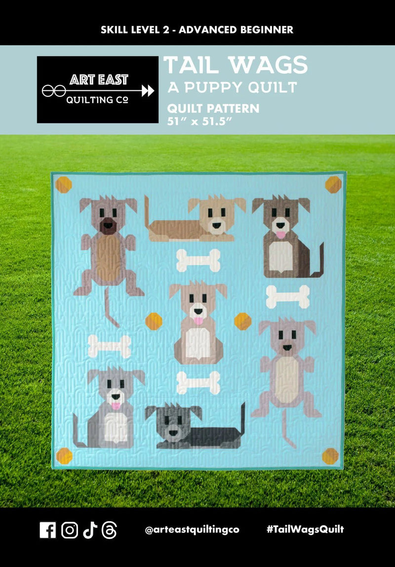 Tail Wags Quilt Pattern - Woven Modern Fabric Gallery