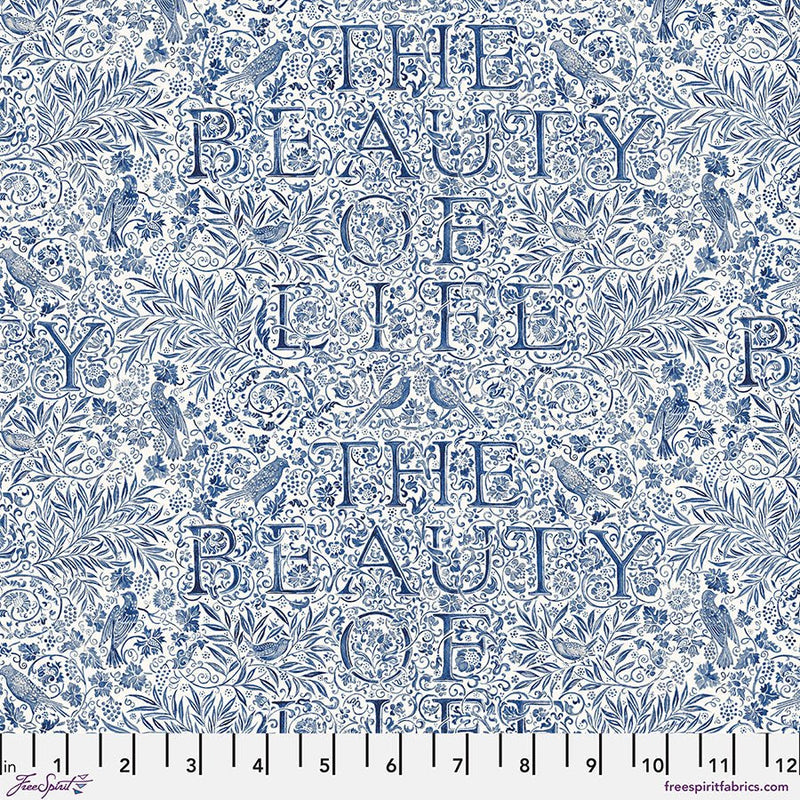 The Beauty of Life Indigo - Woven Modern Fabric Gallery