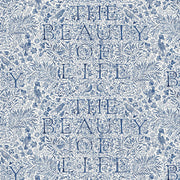 The Beauty of Life Indigo - Woven Modern Fabric Gallery