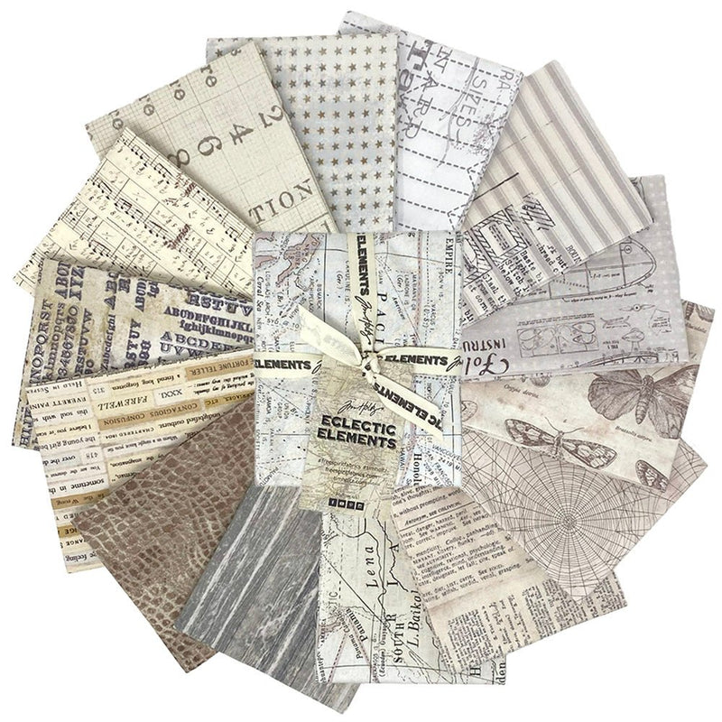 Tim Holtz Low Volume Fat Quarter Bundle - Woven Modern Fabric Gallery
