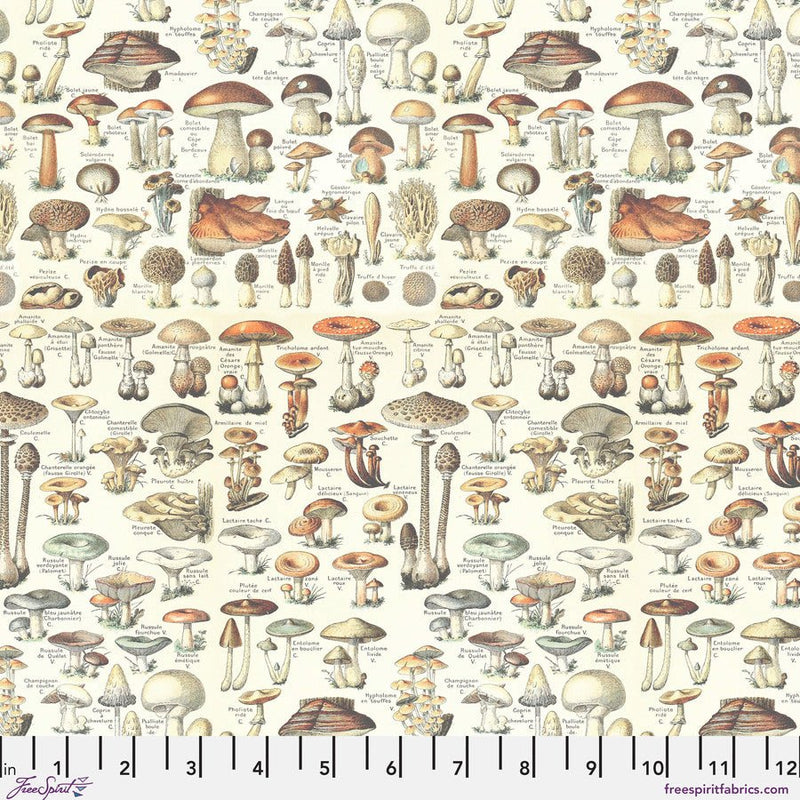 Tim Holtz Orange Toadstools - Woven Modern Fabric Gallery