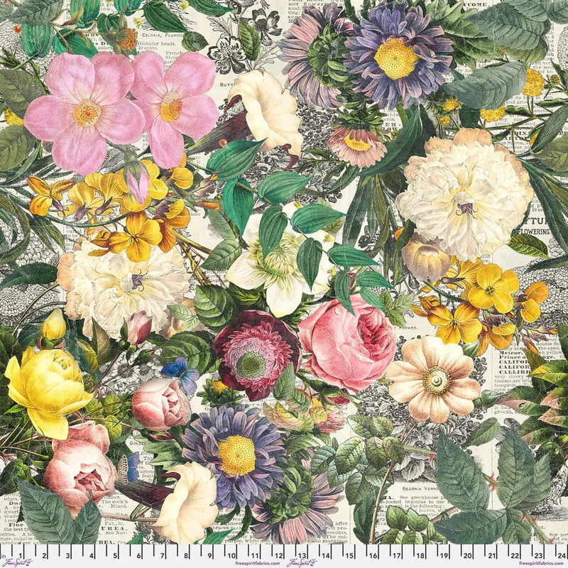 Tim Holtz Quilt Backing Floristry - Woven Modern Fabric Gallery