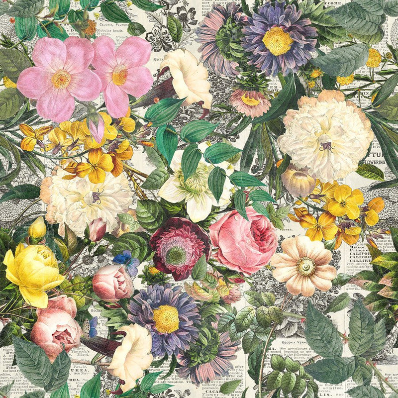 Tim Holtz Quilt Backing Floristry - Woven Modern Fabric Gallery